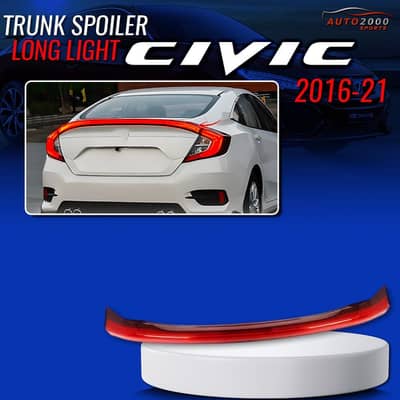 Honda civic truck spoiler long light
