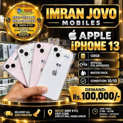 iPhone 13 128GB official pta aprove