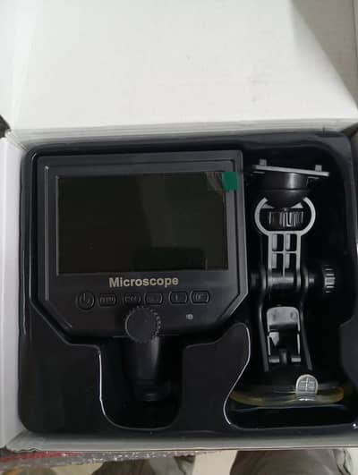 Digital Microscope 4.3in HD LED 3.6MP 1-600x Continuous Magnifier
