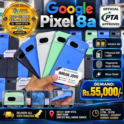 GOOGLE PIXEL 8A OFFICIAL PTA APPROVE DOUBLE SIM