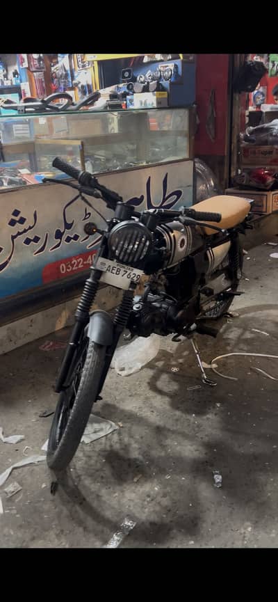 NA 70cc convert into cafe racer just like new