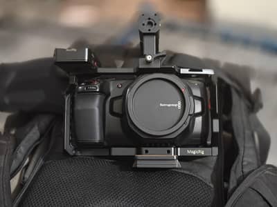 Blackmagic 6k pocket cinema Camera with Sigma 18-35 and Canon 50mm