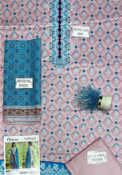 Beautiful Premium Lawn Unstitched Suit For Women