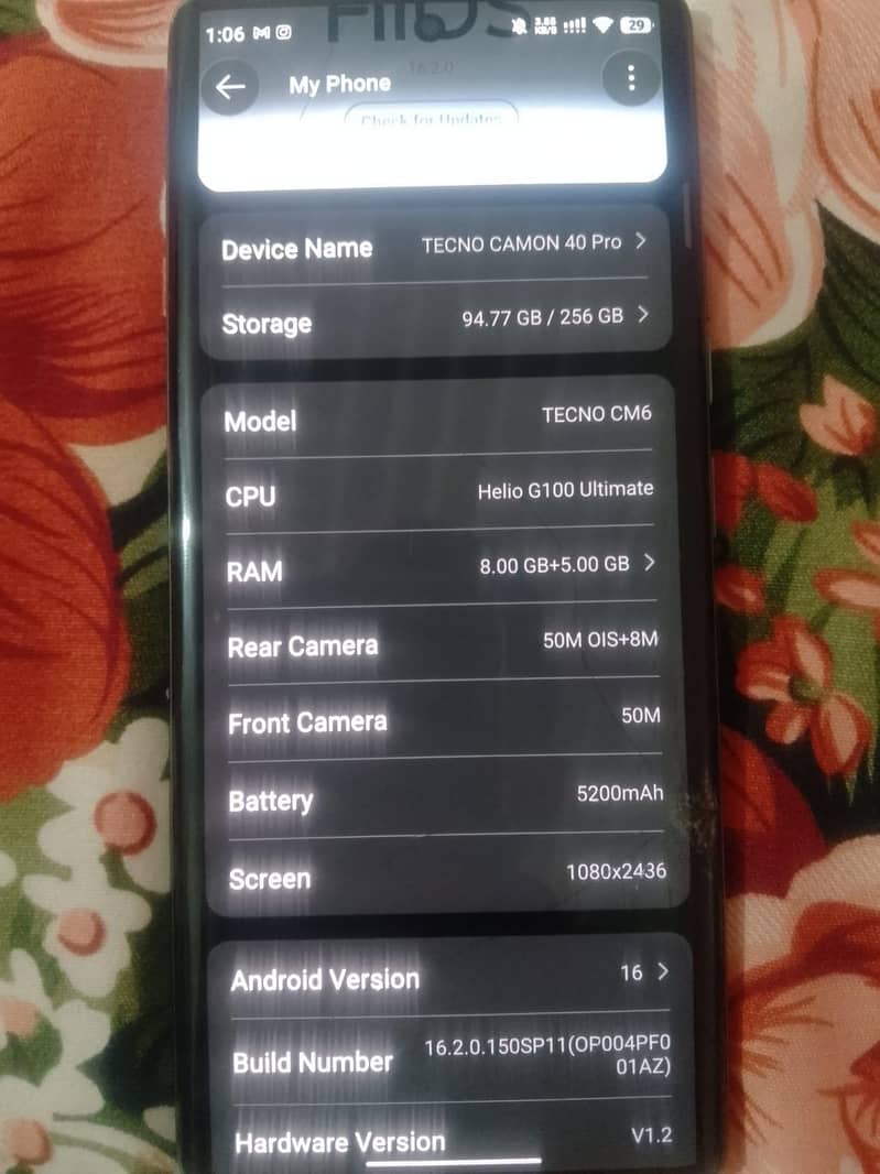 Tecno CAMON 40 Pro 3