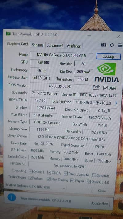 GTX 1060 6gb available