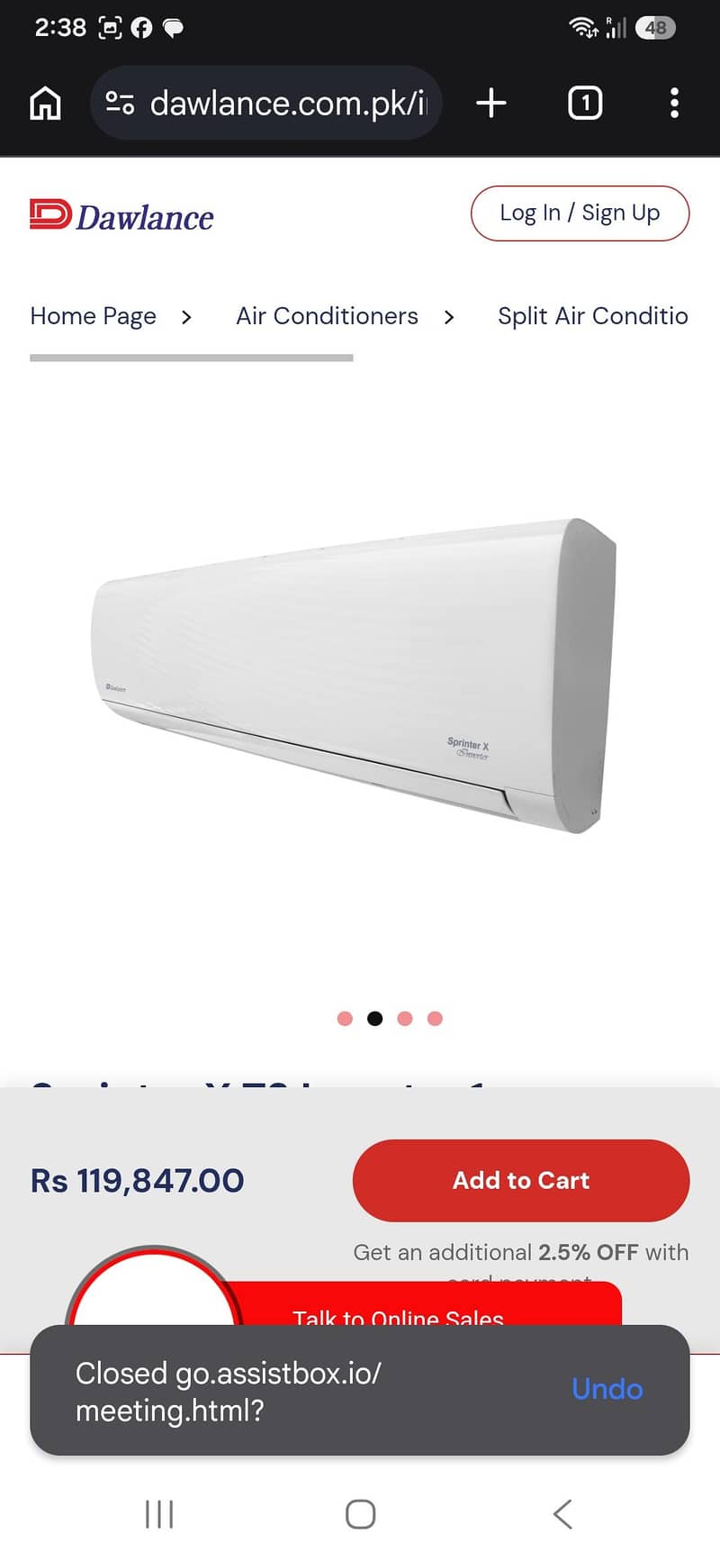 New Sprinter X inverter Split Unit 2