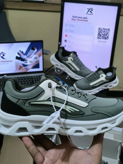 Men's Sage Green Sneakers FREE COD | Chunky White Sole | Sizes 40–45