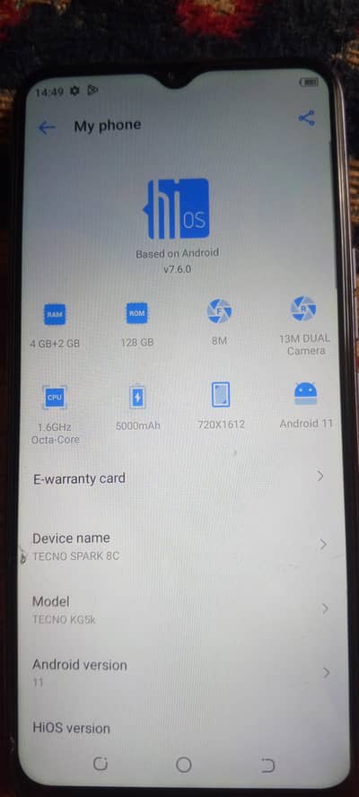 Tecno Spark 8C