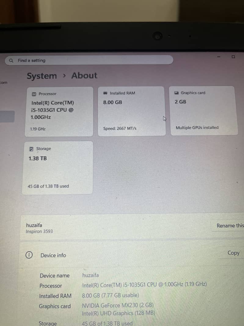 Hp laptop 5