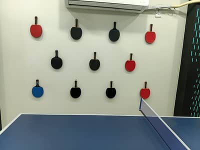 Table Tennis Rackets – Red, Black & Blue Paddles (10 Rackets 1450/P)