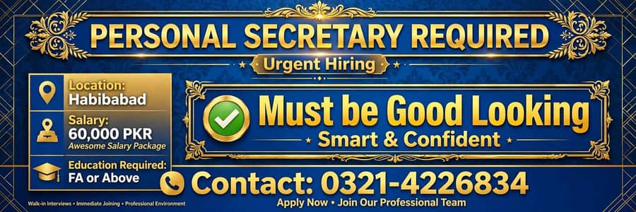 personel secretary wanted for personnel affairs n clinic