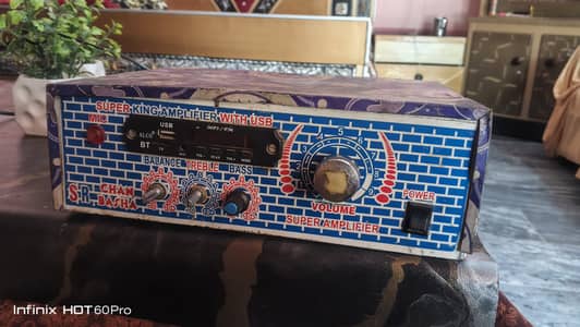 Power Full Amplifier 150 +150  Watt . 10 inch 2 speaker