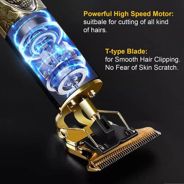 Legacy deals Life Original Vintage T9 Trimmer and Hair Clipper Cutting Machine| Professional T9 Hair Trimmer Clipper| 0mm Cutting Cordless Hair Trimmer Shaving Machine| Metal USB Rechargeable Beard Trimmer T9 & Styler| Barbar Trimmer Hair Grooming Kit