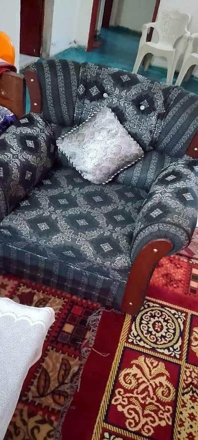 sofa with table