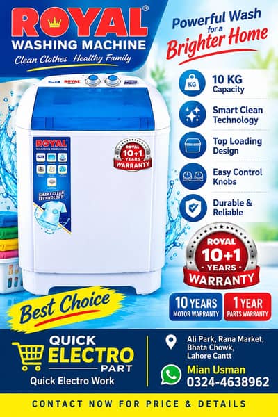 Royal washing mashing