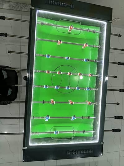 Premium Foosball Table – LED-Lit Indoor Table Football Game