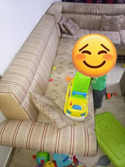 six seater L shaped sofa