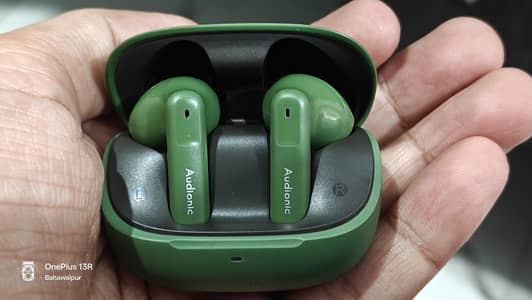 Audionic Airbud 730 Olive Green Wireless Earbuds