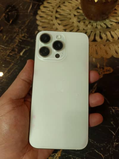IPhone 15 Pro Max Non PTA  256 GB white colour 10/10 lush condition