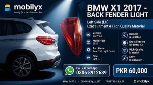 BMW X1 2017 Left Back Fender Light (LH)