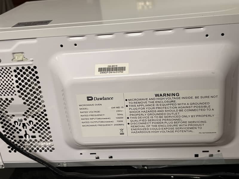 Dawlance microwave . 2