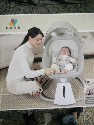 Mastela 3 in 1 Aura Deluxe Electric Baby Swing & Bassinet (Brand New)