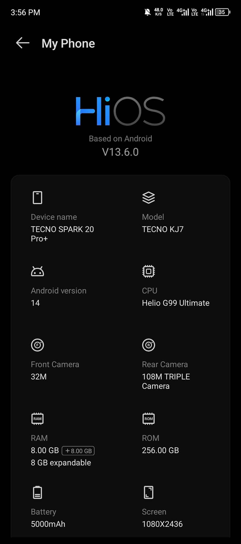 Tecno Spark 20 Pro Plus 0