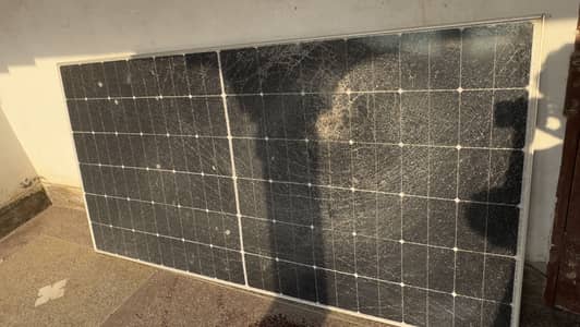 Solar panel broken but working