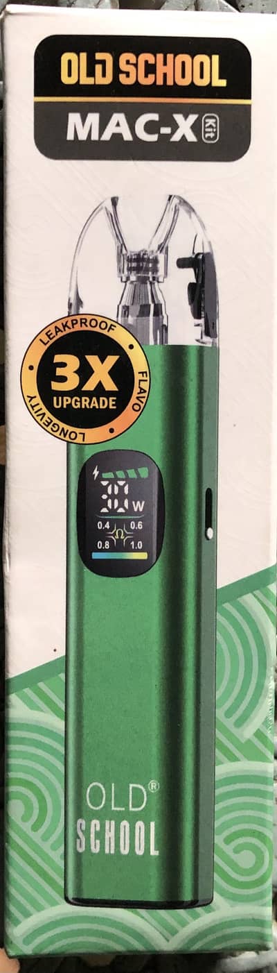 • MAC-X Kit by Old School Vape - 30W Adjustable Pod System (New)