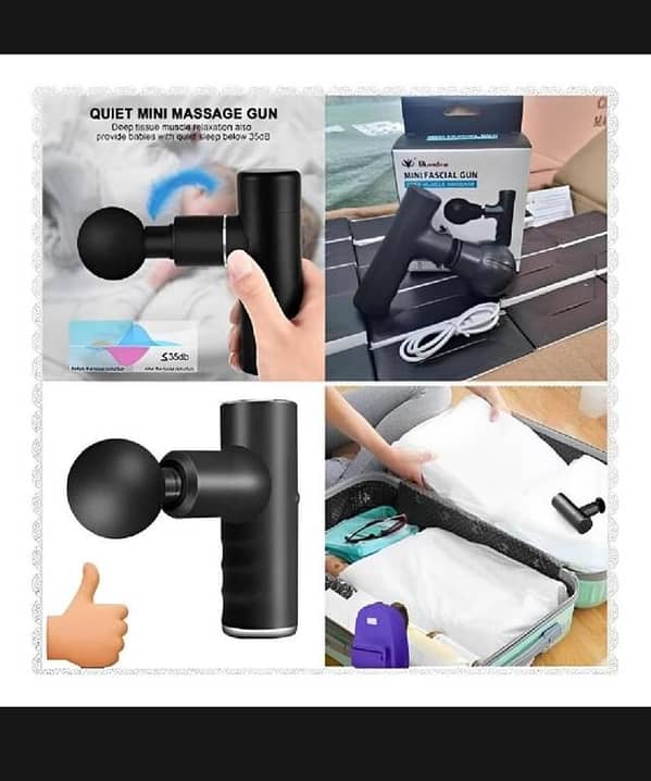 T  Portable 12W Mini Fascial Gun Deep Muscle Massage