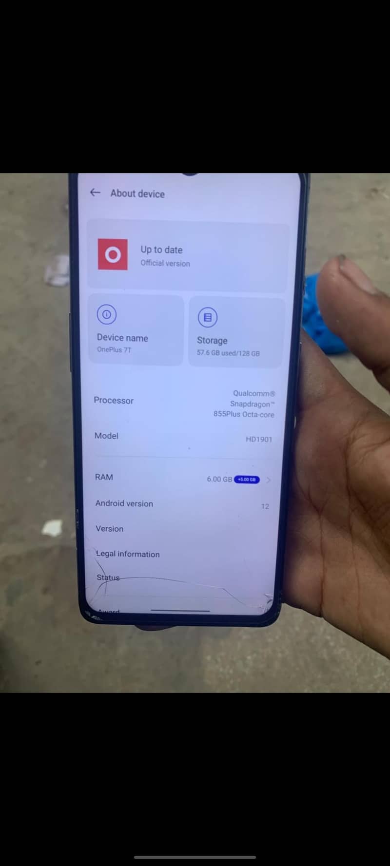 One Plus 7T 5