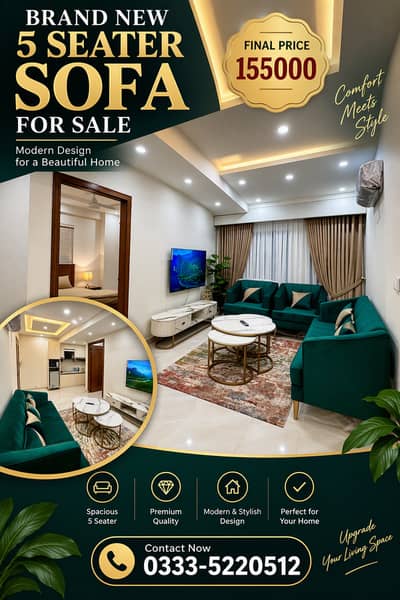brand new 5 seater sofa