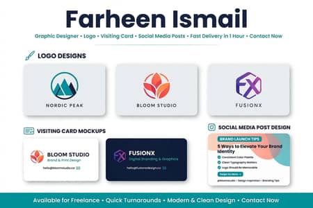 Graphic Designer ( logo &Visiting Card) in 1 Hour