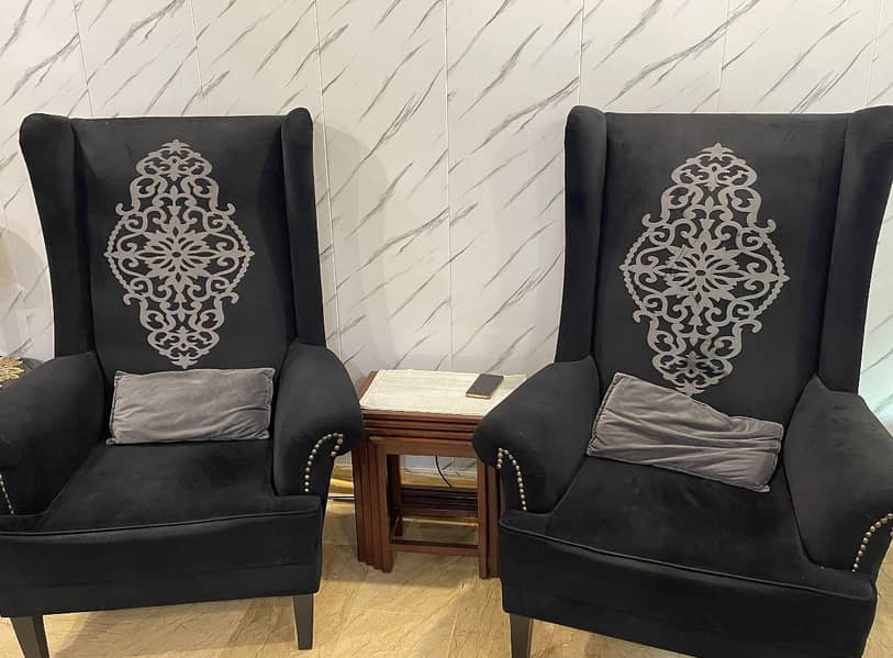 2 high back chairs 1