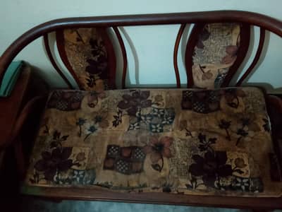 Sofa Set In  Brown Poshish