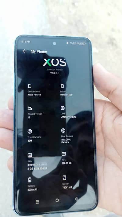 Infinix Hot 40i 8+8/128gb blue colour urgent for sell