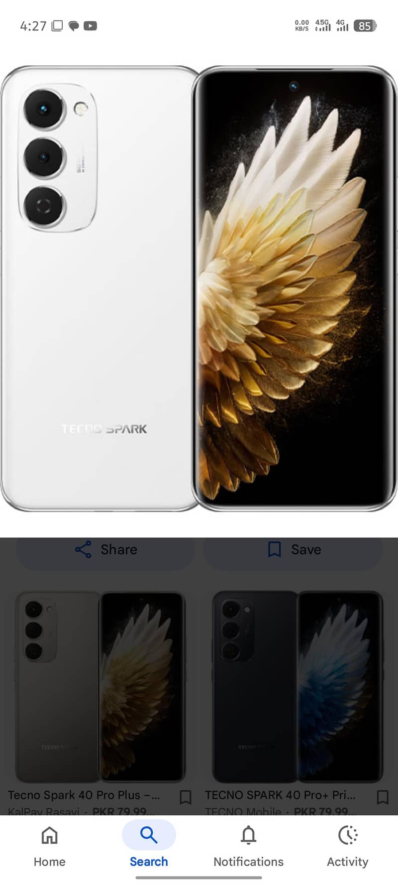 Tecno spark 40 pro plus 0