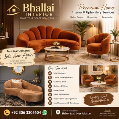 Sofa Repair & Upholstery Services | Bhalli Interior