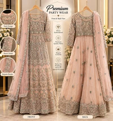 Bridal maxi/walima wear/walima maxi/walima category