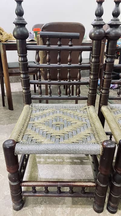 old wooden style chairs