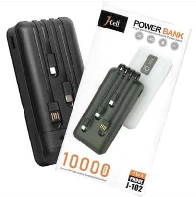 J. CELL 10000mAh Power Bank – Fast Charging