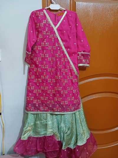 Selling my 2 daughter's lehnga set. Wore only once