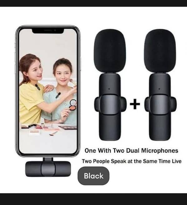 T  Wireless Dual Plug And Play Type-C/Lightning Microphone