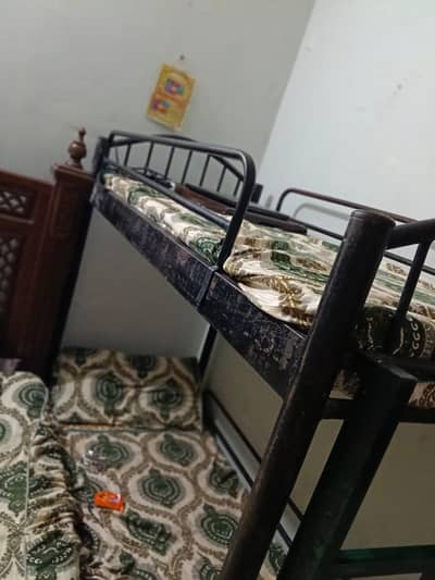 SpaceSaving Iron Bunk Bed Detachable Design With Mattresses Rawalpindi
