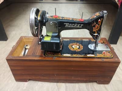 Rocket Sewing Machine with Wooden Table – For Sale