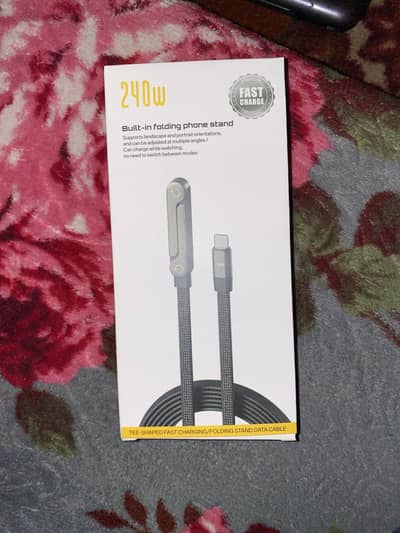 240W Tee-Shaped Fast Charging / Folding Stand Data Cable.