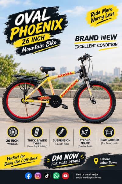 Phoenix Oval Mountain Bike 26 Inch – Excellent Condition | Rs. 23,000