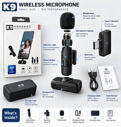 K9 wireless microphone