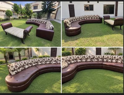 9-Seater Round/Curved Sofa,ottman.