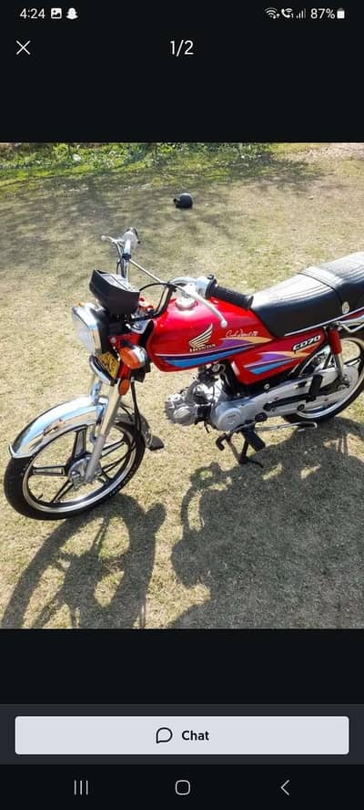 Honda CD 70 cc model 2007 only WhatsApp 03=25=39=80=4=19